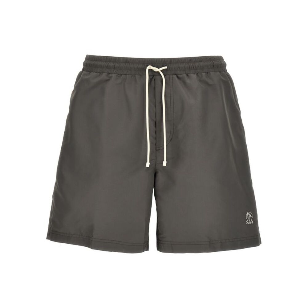 Brunello Cucinelli Men Logo Swimsuit